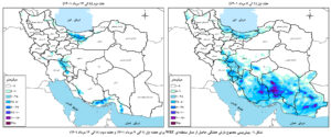 احتمال وقوع سیل در چهار حوضه آبریز/بالاترین میزان بارش این هفته در دو حوضه آبریز