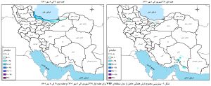 هفته پایانی سال آبی جاری حوضه آبریز خلیج‌فارس و دریای عمان پربارش/هفته نخست سال آبی جدید حوضه دریای خزر پربارش
