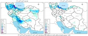 وقوع بارش در حوضه‌های آبریز کشور برای این هفته و هفته آینده