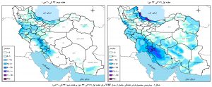 پیش‌بینی بارش‌ها در حوضه‌های آبریز کشور در دو هفته آینده
