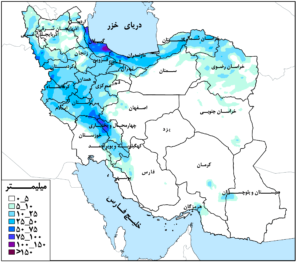 وقوع بارش‌ها عمدتا در مناطق غرب، شمال و شمال غربی کشور