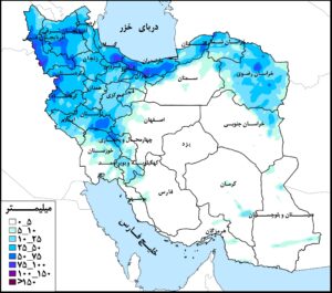 استان‌های شمالی، غربی و جنوب غربی، پر بارش‌ترین استان‌های کشور در هفته جاری