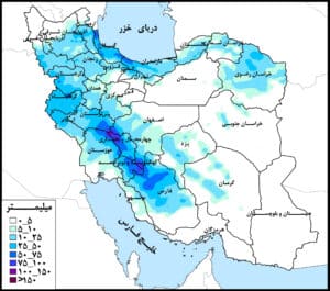 حوضه دریای خزر و حوضه خلیج فارس و دریای عمان پرباران‌ترین حوضه‌های‌‌ درجه ۱ کشور در هفته جاری