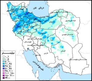 حوضه دریای خزر و دریاچه ارومیه پرباران‌ترین حوضه‌های‌‌ درجه ۱ کشور در هفته جاری